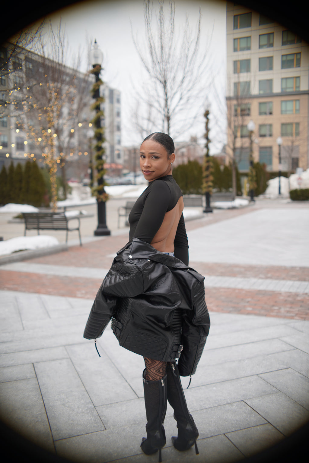 Women's Leather Biker Jacket: 'Chosen One'