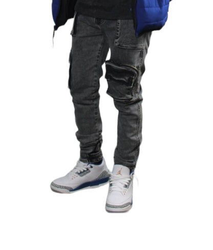 Mens 'Bucket' Cargo Jeans