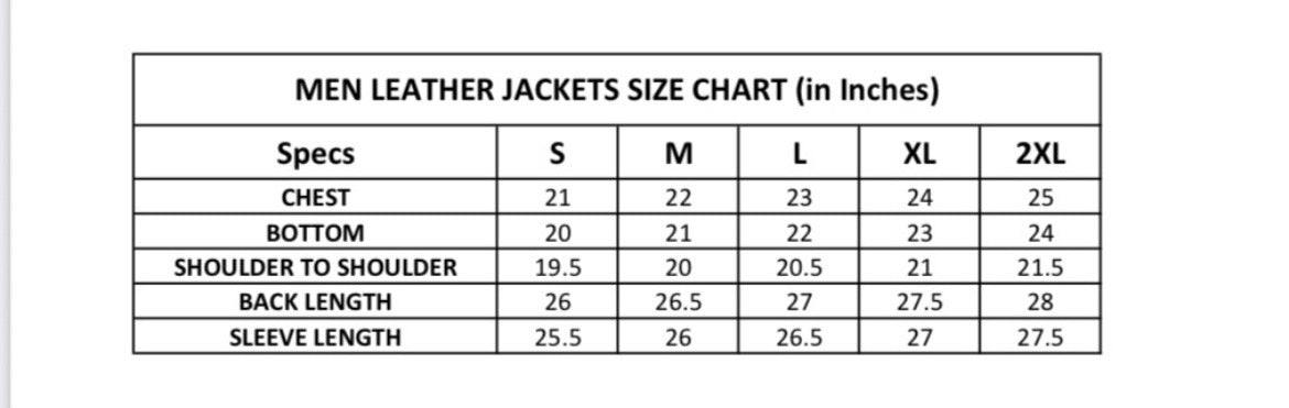 Men's Leather Biker Jacket:'Chosen One'